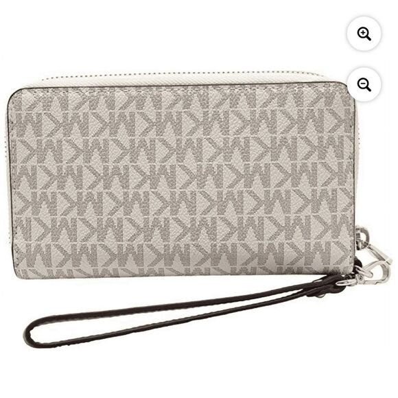 Michael Kors Flat Phone Case Wallet, Jet Set Travel large Multifunction Wristlet - Picture 2 of 9